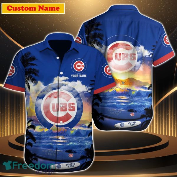 Chicago Cubs MLB Custom Name Hawaiian Shirt Great Gift For Men Women Fans