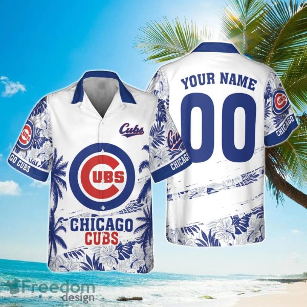 Chicago Cubs MLB Flower Pattern Summer 3D Hawaiian Shirt Personalized