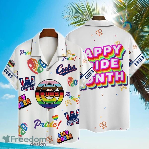 Chicago Cubs MLB Happy Pride Month Hawaiian Shirt