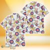 Chicago Cubs Sketch Red Yellow Coconut Tree White Background 3D Hawaiian Shirt Gift For Fans