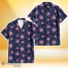 Chicago Cubs Small Hibiscus Buds Navy Background 3D Hawaiian Shirt Gift For Fans