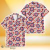 Chicago Cubs Tiny Red Hibiscus Green Leaf White Cube Background 3D Hawaiian Shirt Gift For Fans