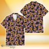 Chicago Cubs Tiny Yellow Hibiscus Black Background 3D Hawaiian Shirt Gift For Fans