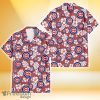 Chicago Cubs White Hibiscus Indian Red Background 3D Hawaiian Shirt Gift For Fans