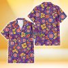 Chicago Cubs Yellow And Orange Hibiscus Purple Background 3D Hawaiian Shirt Gift For Fans