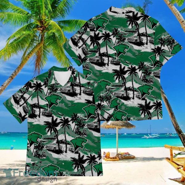 Chicago State Cougars Sports American Tropical Patterns Hawaiian Shirt