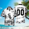 Chicago White Sox MLB Flower Pattern Summer 3D Hawaiian Shirt Personalized