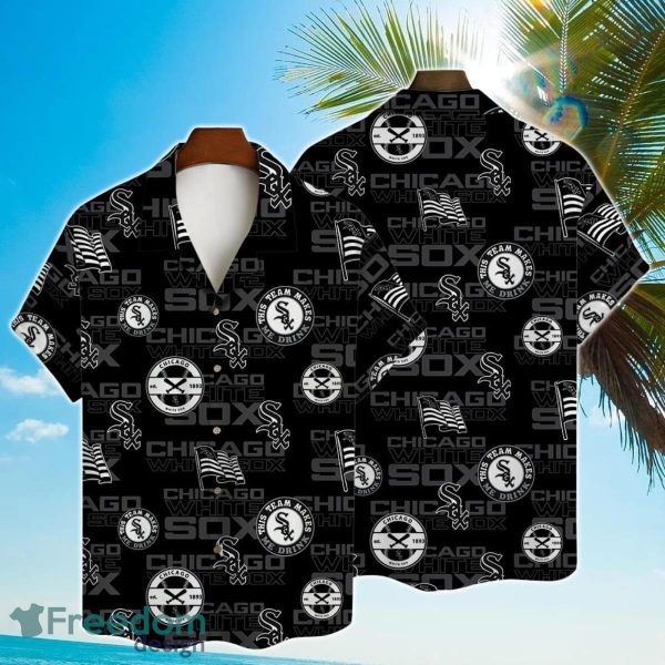 Chicago White Sox Major League Baseball Simple Pattern 3D Print Hawaiian Shirt