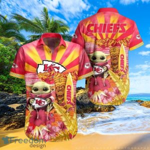 Chiefs Baby Yoda Star Wars Beach Summer Hawaiian Shirt Full Over Print