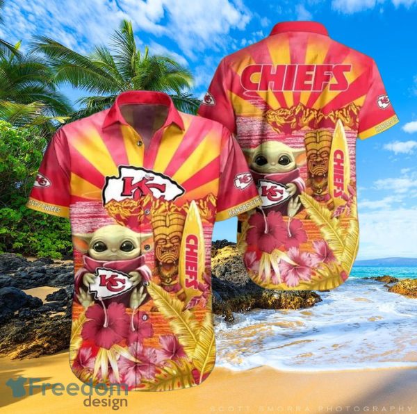 Chiefs Baby Yoda Star Wars Beach Summer Hawaiian Shirt Full Over Print