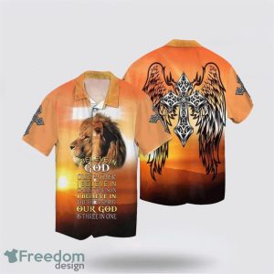 Christian Jesus And Lion AOP Hawaiian Shirt Summer Holiday Gift