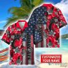 Cincinnati Bearcats Custom name USA Flag 4th July Independence Day Hawaiian Shirt