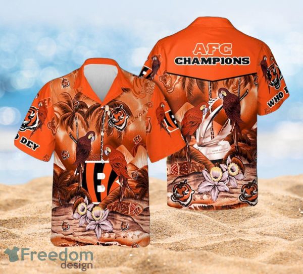 Cincinnati Bengals AFC Champions  Aloha Beach Hawaiian Shirt Full Over Print