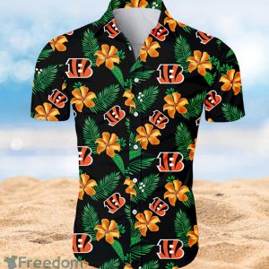 Cincinnati Bengals Hawaiian Shirt Tropical Flower Summer 2022 Full Over Print