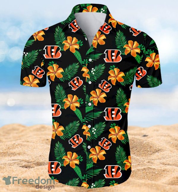 Cincinnati Bengals Hawaiian Shirt Tropical Flower Summer 2022 Full Over Print