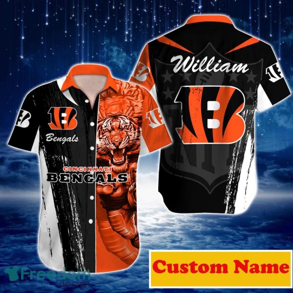 Cincinnati Bengals NFL Custom Name Hawaiian Shirt For Men Women Best Gift For Real Fans