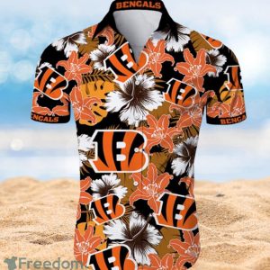 Cincinnati Bengals Tropical Flower Hawaiian Shirt Full Over Print