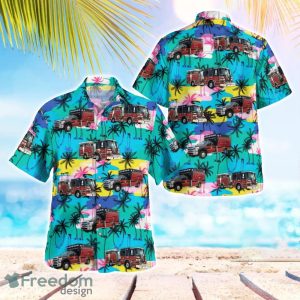 City of New Smyrna Beach Fire Department Beach Hawaiian Shirt Summer Gift