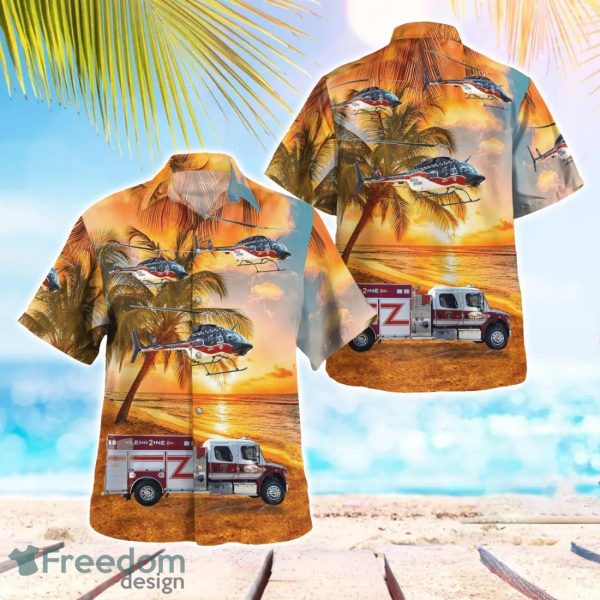 Clear Creek Vol. Fire Department 3D Summer Aloha Hawaiian Shirt