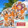 Clemson Tigers Aloha 3D Hawaiian Shirt Flower Sport Team Beach Shirt Custom Name