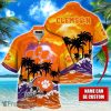 Clemson Tigers NCAA Hawaiian Shirt Coconut Tree Waves Beach Hawaii Shirt Custom Name For Fans