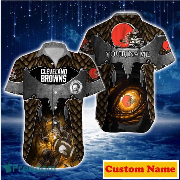 Cleveland Browns NFL Custom Name Hawaiian Shirt For Men And Women Best Gift For True Fans