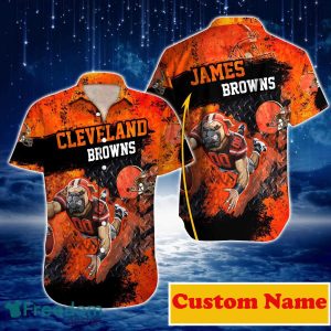 Cleveland Browns NFL Custom Name Hawaiian Shirt For Men And Women Great Gift For True Fans