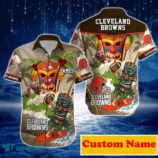 Cleveland Browns NFL Custom Name Hawaiian Shirt For Men And Women Style Gift For Real Fans