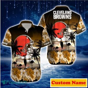 Cleveland Browns NFL Custom Name Hawaiian Shirt For Men And Women Style Gift For True Fans