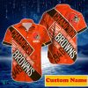 Cleveland Browns NFL Custom Name Hawaiian Shirt For Men Women Gift For Real Fans