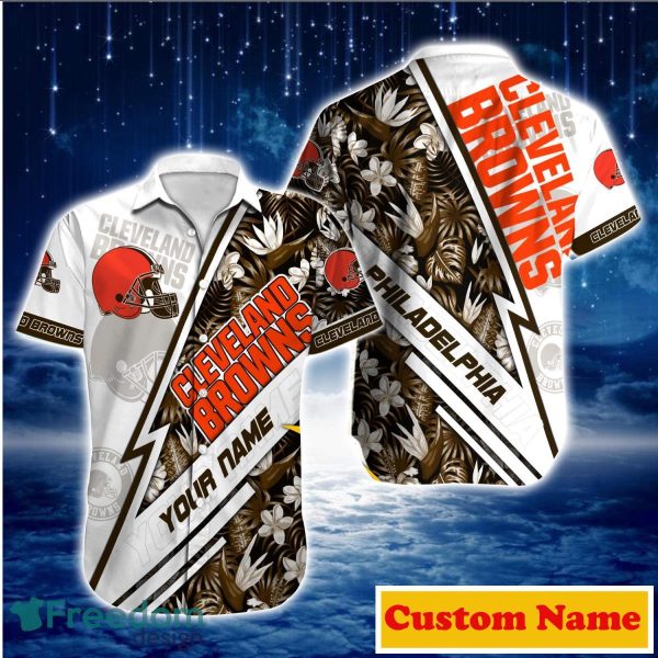 Cleveland Browns NFL Custom Name Hawaiian Shirt For Men Women Special Gift For Real Fans