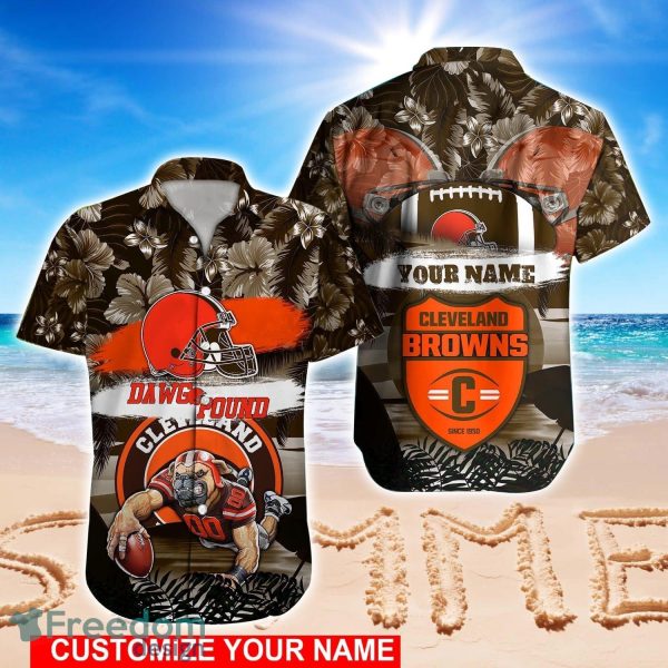 Cleveland Browns NFL Hawaiian shirt Custom Name Summer Gift