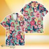 Cleveland Indians Colorful Sketch Hibiscus Dark Green Background 3D Hawaiian Shirt Gift For Fans