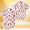 Cleveland Indians Light Pink Hibiscus White Background 3D Hawaiian Shirt Gift For Fans