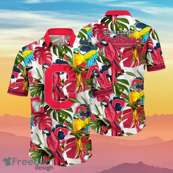 Cleveland Indians MLB Flower Hawaiian Shirt Best Gift Idea For Fans