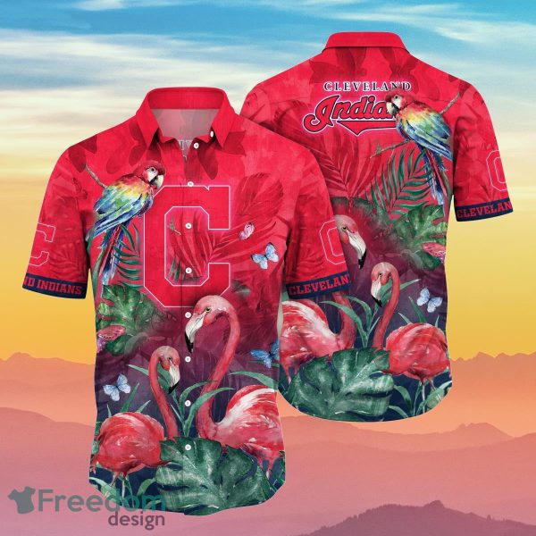 Cleveland Indians MLB Flower Hawaiian Shirt Ideal Gift For Fans