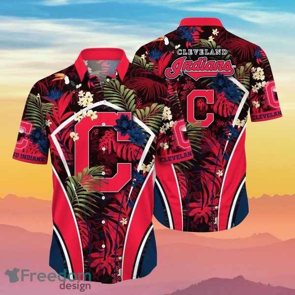 Cleveland Indians MLB Flower Hawaiian Shirt Impressive Gift For Fans