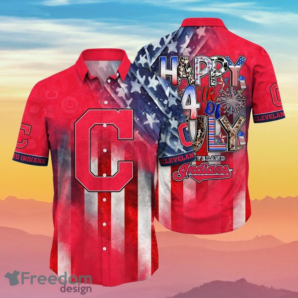 Cleveland Indians MLB Hawaii Shirt Independence Day Summer Football Gift For True Fans