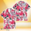 Cleveland Indians Pink Hibiscus White Orchid White Background 3D Hawaiian Shirt Gift For Fans