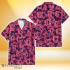 Cleveland Indians Plum Vilolet Hibiscus Dark Navy Leaf Black 3D Hawaiian Shirt Gift For Fans