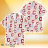 Cleveland Indians Sketch Pastel Hibiscus Beige Background 3D Hawaiian Shirt Gift For Fans