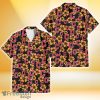 Cleveland Indians Tiny Yellow Hibiscus Black Background 3D Hawaiian Shirt Gift For Fans