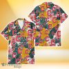 Cleveland Indians Yellow Hibiscus Green Banana Leaf Pink Porcelain Flower 3D Hawaiian Shirt Gift For Fans