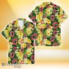 Cleveland Indians Yellow Hibiscus Tropical Green Leaf Black Background 3D Hawaiian Shirt Gift For Fans