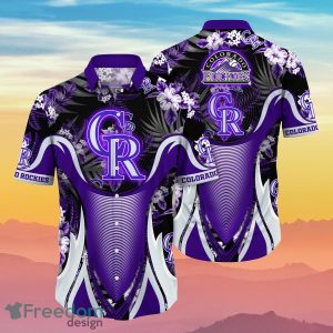 Colorado Rockies MLB Flower Hawaiian Shirt Best Gift For Men And Women Fans