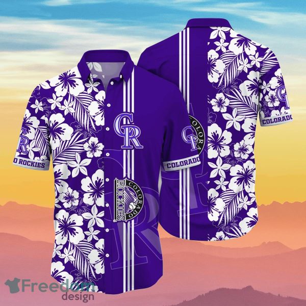 Colorado Rockies MLB Flower Hawaiian Shirt Summer Football Best Gift For Real Fans