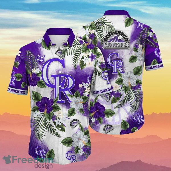 Colorado Rockies MLB Flower Hawaiian Shirt Summer Football Gift For Real Fans