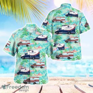 Columbia County Ambulance Service Beach Hawaiian Shirt Gift For Summer Holiday