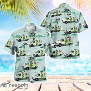 Columbia County Emergency Medical Services EMS (Florida) 3D Summer Aloha Hawaiian Shirt