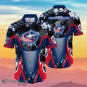 Columbus Blue Jackets NHL Flower Hawaiian Shirt Best Gift For Men And Women Fans